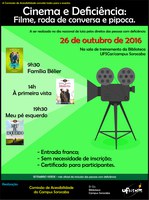 CINEMA E DEFICIÊNCIA: FILME, RODA DE CONVERSA E PIPOCA