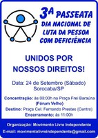 3ª  Passeata das Pessoas com deficiência